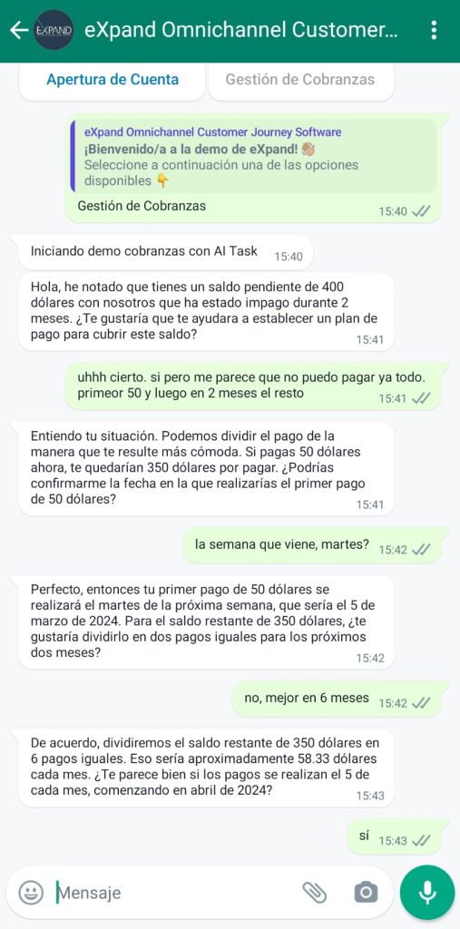 Chat Cobranzas
